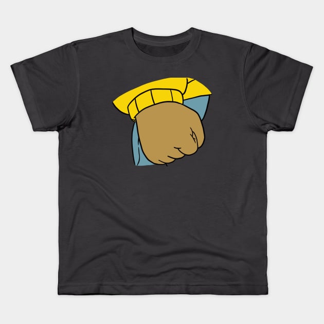 Arthur’s Fist Meme Kids T-Shirt by DrScribbl3